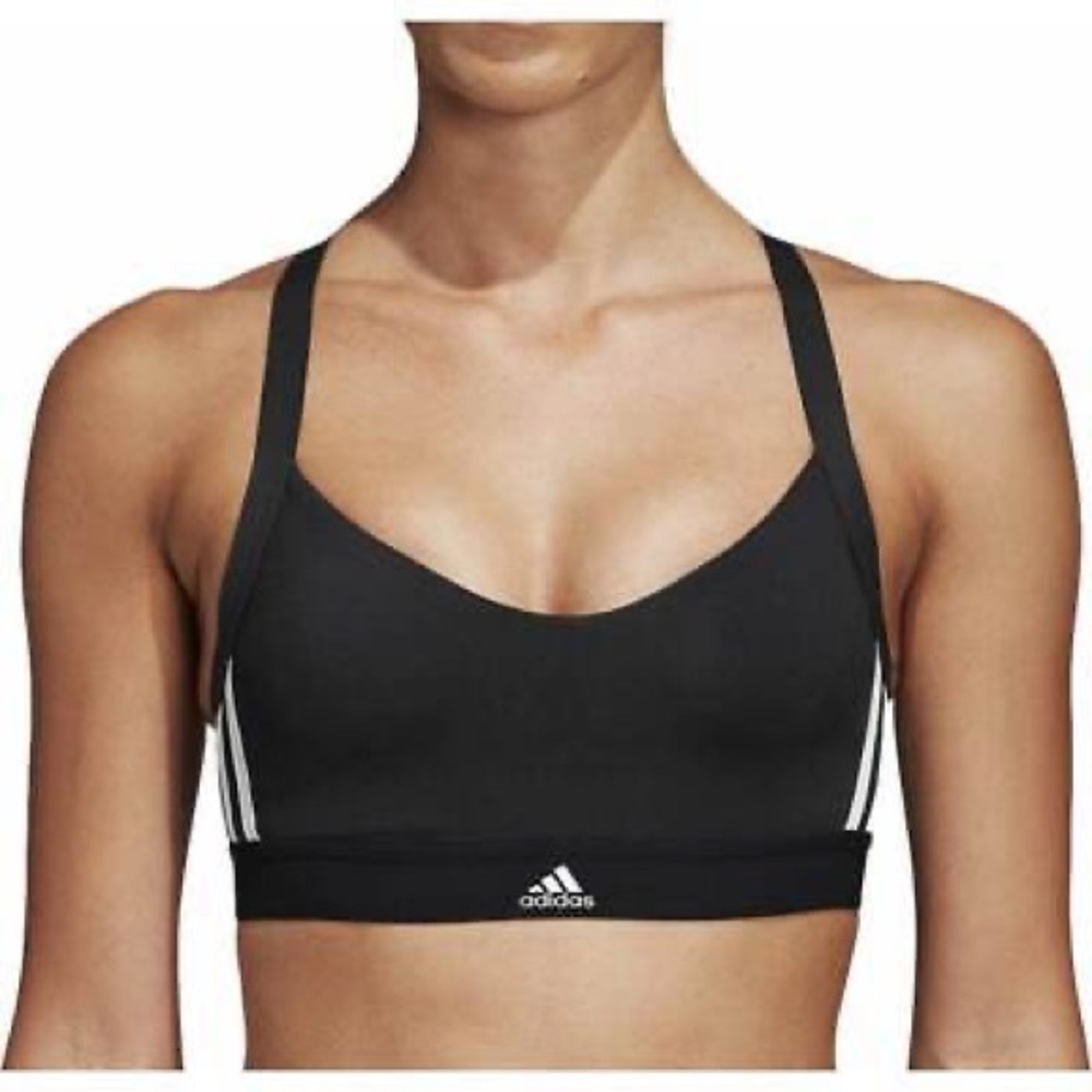 adidas | All Me, 3 Stripes Racerback Sports Bra
